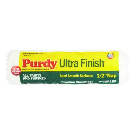 Purdy 9 in Paint Roller Cover, 1/2" Nap, Microfiber 140678093